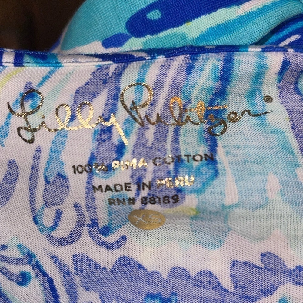 Lily Pulitzer Erin blue crush dress. Worn once EUC SIZE XS - Picture 7 of 13